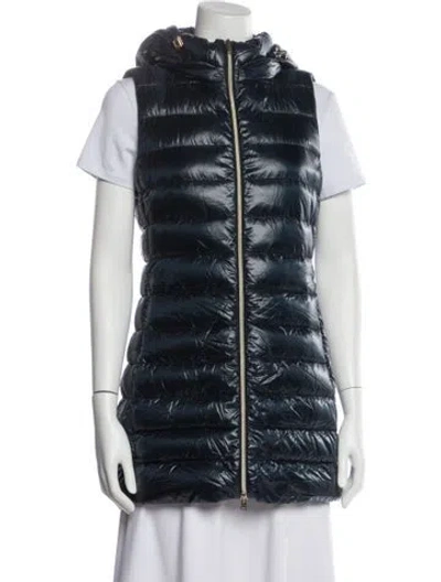 Pre-owned Herno Striped Vest In Blue