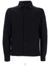 Herno Structured Minimalist Jacket With Snap Button Closure In Gray