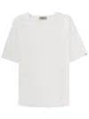 Herno Neutrals Pristine Boxy Crewneck T-shirt In White