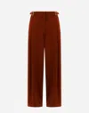 Herno Structures Nylon Trousers In Burnt