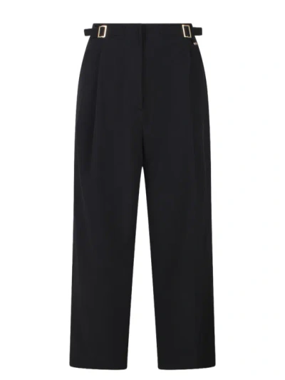 Herno Structures Nylon Trousers In Black