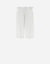 Herno Structures Nylon Shorts In White