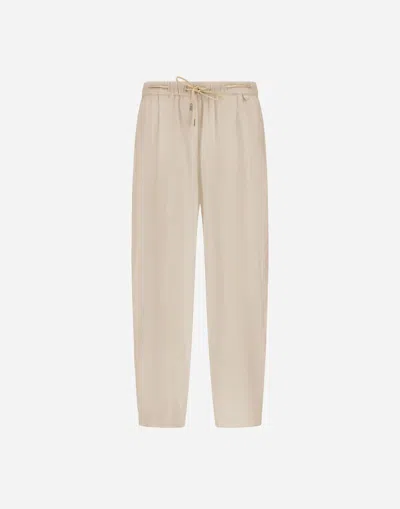 Herno Stylish Lightweight Pant In White