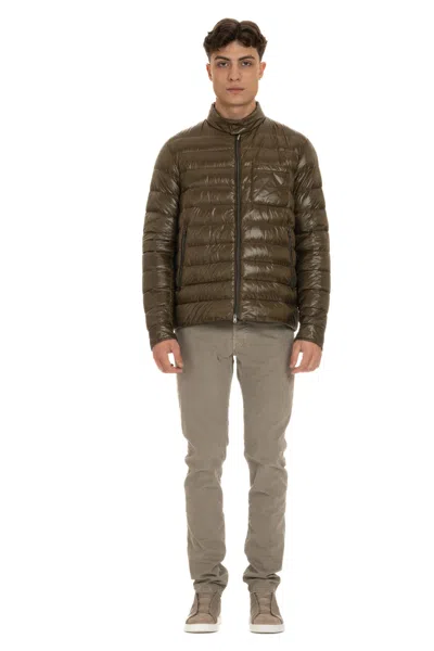 Herno Stylish Men's Winter Coat In Green