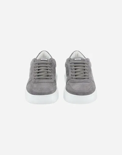 Herno Suede And Monogram Trainers - Male Shoes Grey 46 In グレー