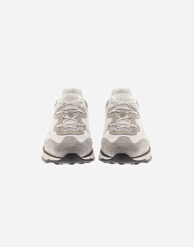 Herno Running Trainers In Suede And Nylon In Gold