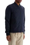 Herno Suede Bomber In Blu Resort (blue)
