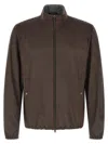 Herno Men Suede Microfibre Jacket In Brown