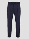 Herno Resort Lightweight Drawstring Trousers In Resort Blue