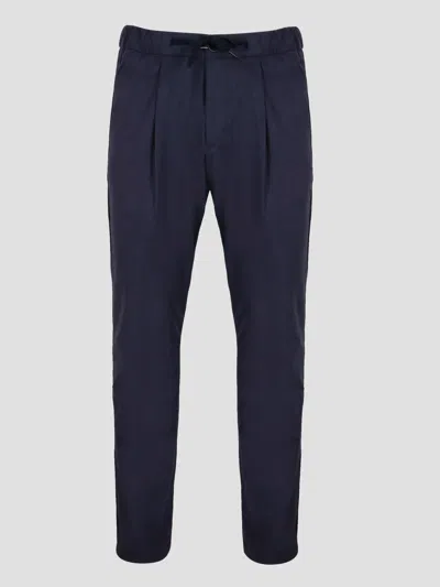 Herno Drawstring-fastening Waist Trousers In Blue