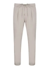 Herno Suede Effect Resort Trousers In Brown