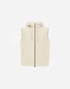 Herno Suede Effect Vest In Chantilly