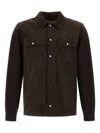 Herno Resort Shacket In Cotton Cashmere Knit In Brown