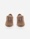 Herno Suede Trainers In Camel