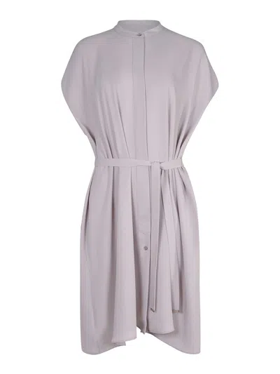 Herno Dress Made Of Polyester In Gray