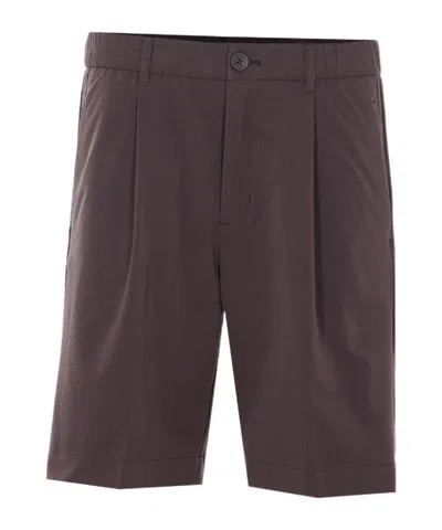 Herno Suit Shorts In Brown
