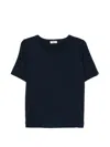 Herno Cotton Round-neck T-shirt In Blue