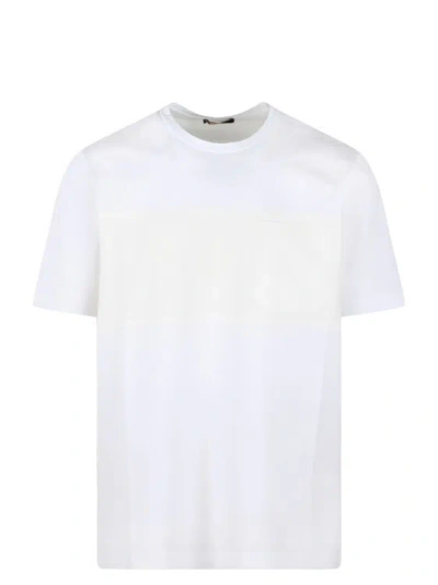 Herno Superfine Cotton Stretch And Light Scuba T-shirt In White