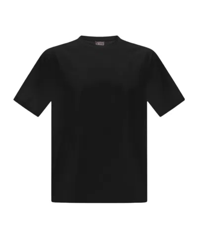 Herno Lightweight-jersey T-shirt In Black