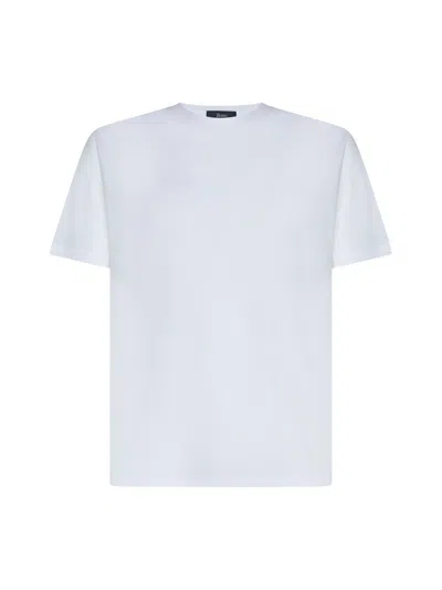 Herno Logo-embroidered T-shirt In White