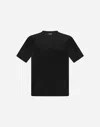 Herno Superfine Cotton Stretch T-shirt In Black