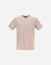 Herno Superfine Cotton Stretch T-shirt In Chantilly