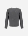Herno Ribbed Crew-neck Sweater In Gray