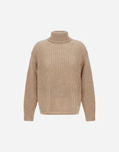 Herno Sweater In Bright Wool Blend In Neutral