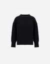 Herno Sweater In Carded Pure Wool G.7 In Black