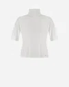 Herno ファインウールジャージー ニットトップス In White