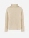 Herno プレーン アルパカ ウール ニットトップス In Cream