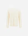 Herno Sweater In Ribbed Wool Cashmere In Neutral