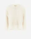Herno Sweater In Twinkle Knit In Cremefarben