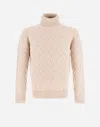 HERNO SWEATER IN WOOL CASHMERE CABLE