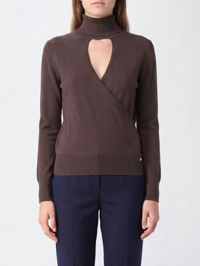 HERNO HERNO SWEATER WOMAN COLOR BROWN,I75832032