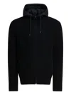 Herno Virgin Wool Short Down Jacket Jackets And Coats Black In Black