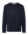 Herno Double-layer Long-sleeve T-shirt In Blue