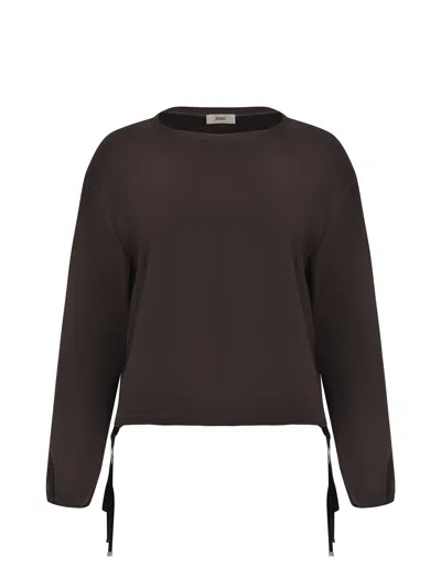 Herno Sweatshirt In Brown