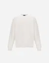 Herno Sweatshirt In Smooth Double Jersey In White