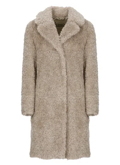 HERNO SYNTH FUR COAT