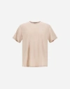 Herno Resort T-shirt In Soft Wool Jersey In Neutral