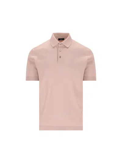 Herno T-shirt And Polo Shirt In Pink