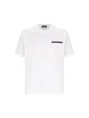 Herno Compact Jersey And Nylon Maestro Sweatshirt In White