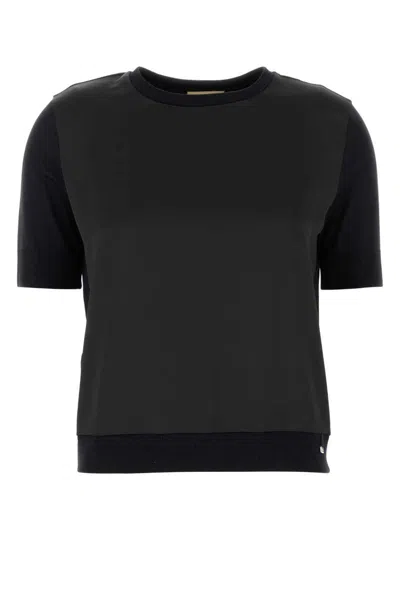 Herno Glam Knit Crewneck T-shirt In Blue