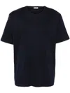 Herno Lightweight Midnight Blue Cotton Crew Neck T-shirt In Blue