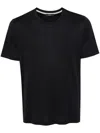 Herno T-shirt In Crepe Jersey In Blue