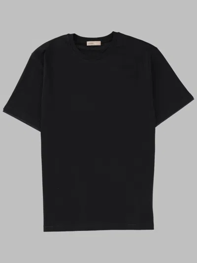 Herno Resort T-shirt In Cotton And Light Stretch Nylon In Black