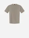Herno T-shirt In Essential Jersey In Light Grey