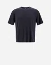 Herno Men Resort T-shirt In Cotton And Light Stretch Nylon In Navy Blue