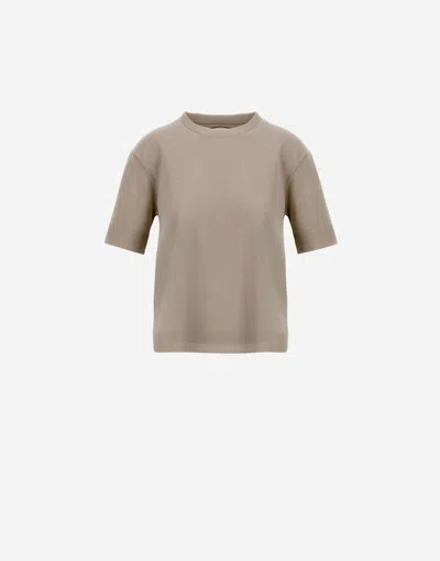 HERNO T-SHIRT IN GLAM KNIT EFFECT